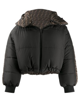 reversible padded puffer coat