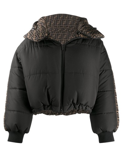 reversible padded puffer coat