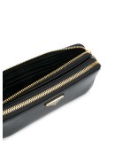 double-zip fastening crossbody bag