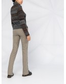 turtle neck striped knit sweater