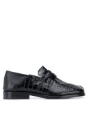 crocodile-effect 30mm Tabi loafers