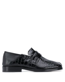 crocodile-effect 30mm Tabi loafers
