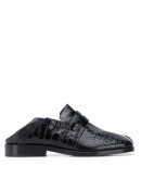 crocodile-effect 30mm Tabi loafers