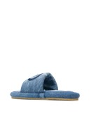 logo-embroidered slides