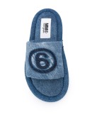 logo-embroidered slides