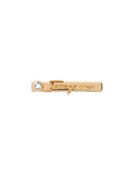 logo-embellished hairclip