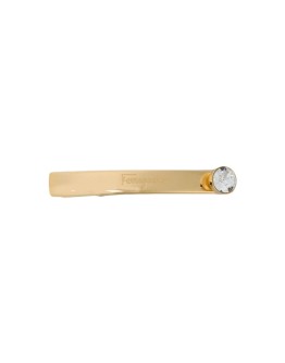 engraved logo stud embellished hairclip
