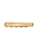 engraved logo embellished hair clip