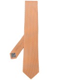 monogram print tie