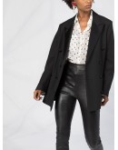 high-waisted strap-detail leggings