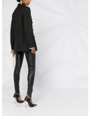 high-waisted strap-detail leggings