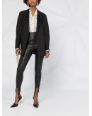 high-waisted strap-detail leggings
