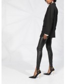 high-waisted strap-detail leggings