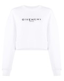 logo-print cropped cotton sweatshirt