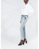 logo-print cropped cotton sweatshirt