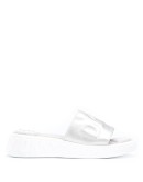 Mara embossed logo wedge slides
