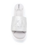 Mara embossed logo wedge slides