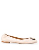 Multi-Logo elastic ballet flats