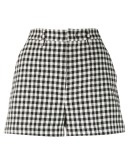 gingham check shorts