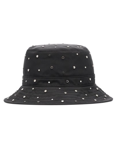 studded nylon bucket hat