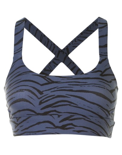 Paola tiger-print sports bra