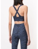 Paola tiger-print sports bra