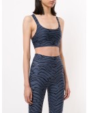 Paola tiger-print sports bra