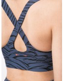 Paola tiger-print sports bra