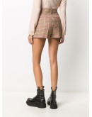 check print shorts
