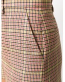 check print shorts