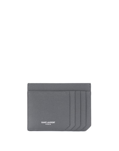 logo-detail leather cardholder