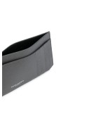 logo-detail leather cardholder
