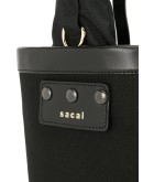 buckled strap bucket bag