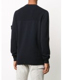 crew neck logo patch sweater