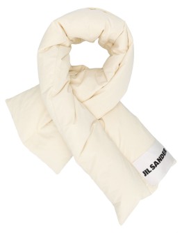 padded logo patch scarf