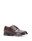 airbrushed leather brogues