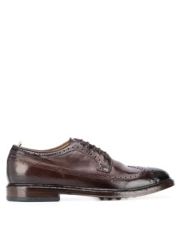 airbrushed leather brogues