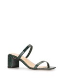 Tanya crocodile embossed mules