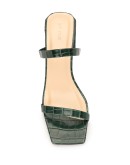 Tanya crocodile embossed mules