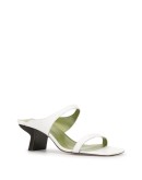 double-strap block heel mules