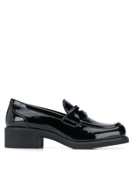 block-heel penny loafers