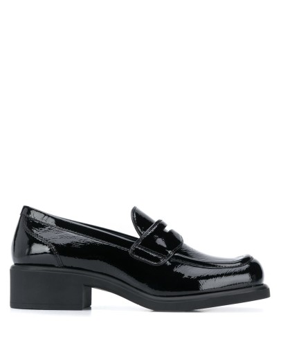 block-heel penny loafers