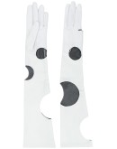 geometric print gloves