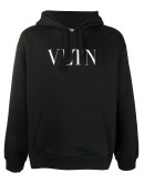 VLTN logo print hoodie