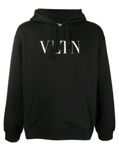 VLTN logo print hoodie