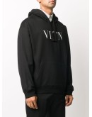 VLTN logo print hoodie