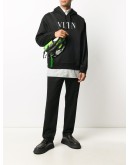 VLTN logo print hoodie