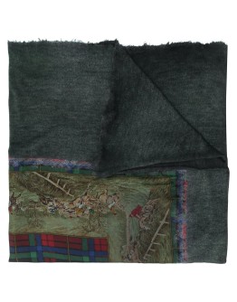 paisley embroidered cashmere scarf