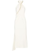 halterneck chain-detail dress