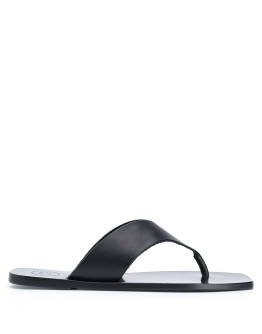 Merine square toe flip-flops